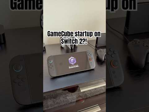 GameCube startup on Switch 2! #gamecube #switch2 #nintendoswitch #nintendoswitch2 #gaming