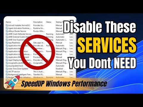 Disable THESE Windows 11 SERVICES Right Now (🚀 Speedup Windows Performance)