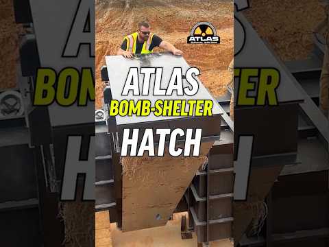 ATLAS BOMB-SHELTER HATCH. #bombshelter #bunker #undergroundshelter #home #ytshorts #nuclearshelter