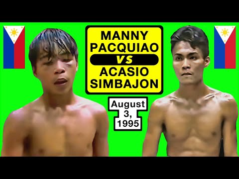 (05) | Manny Pacquiao 🇵🇭 VS 🇵🇭 Acasio Simbajon | August 3, 1995 | BLOW BY BLOW | Upscaled  1080P