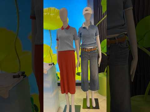 SPRING 2025💚OUTFITS #lacoste #ootd #trending #youtubeshorts #shoppingvlog #fashion #style #vlog