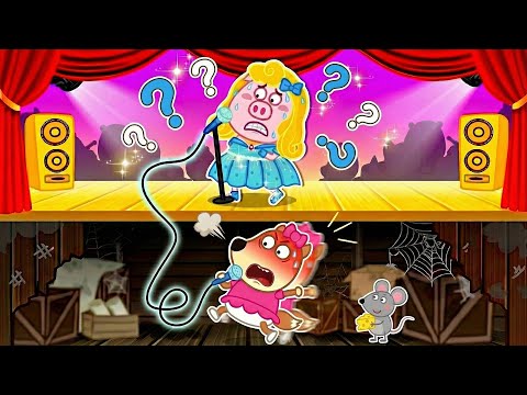 Ой, певица поёт не своим голосом? | Урок: лучше выступать честно | Wolfoo Russian