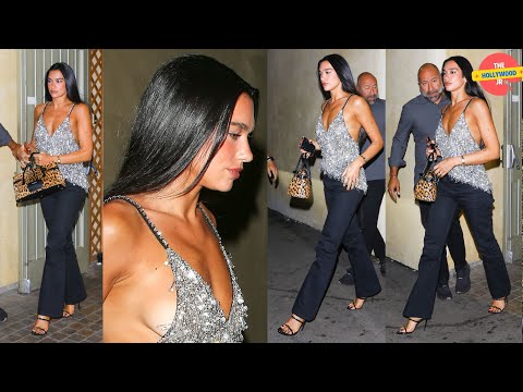 DUA LIPA SPOTTED LEAVING ALBA RESTAURANT WITH FRIEND AFTER DINNER IN LOS ANGELES, CA!!!