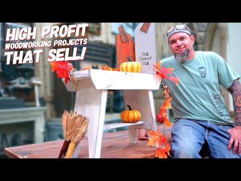 6 More Woodworking Projects That Sell - Fall Edition- Make Money Woodworking (Episode 21)