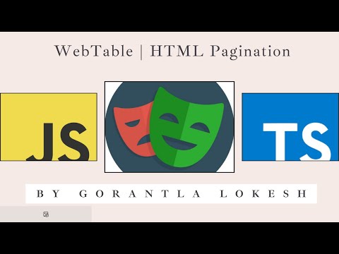 [2024] Part 16: Handle WebTable | HTML Pagination in Playwright | JavaScript & TypeScript