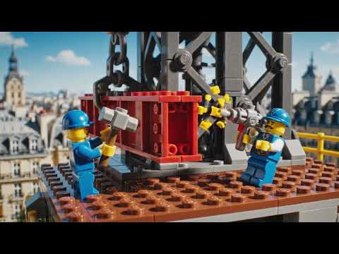 Building the Eiffel Tower with LEGO: A 1889 History Stop Motion
