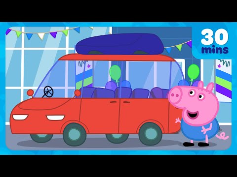 George Pig Rides In The New Car! 🚗 Family Car Test Drive 🛞 Peppa Pig Full Episodes | 30 Minutes