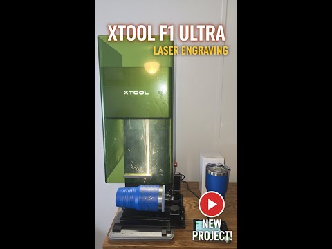 Engraving a custom tumbler on the XTool F1 ultra