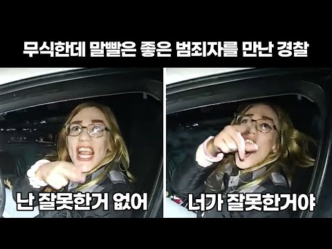 그녀의 궤변에 경찰은 정신이 혼미해지는데...