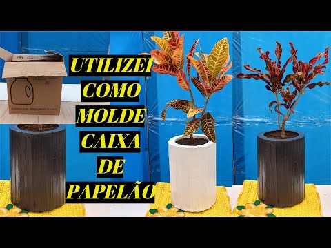 CEMENT VASE MADE WITH MOSTRO BOX STEP BY STEP HOW TO MAKE A BIG VASE.