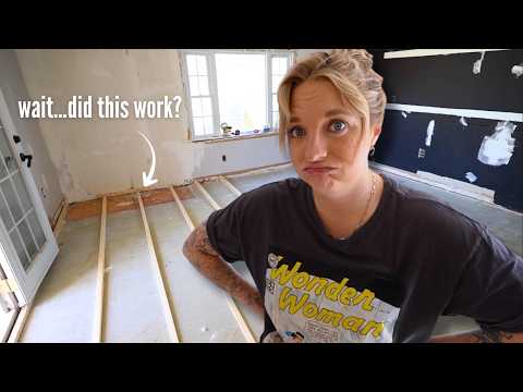 How I Fixed My Slanted Floor In One Day!