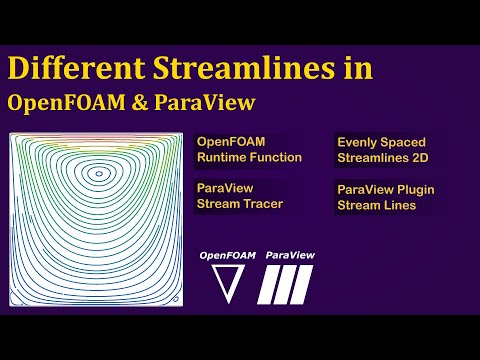Streamlines in ParaView & OpenFOAM