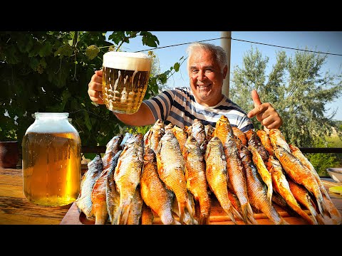 DRIED VOBLA, THE MAIN BEER SNACK OF THE USSR. ENG SUB