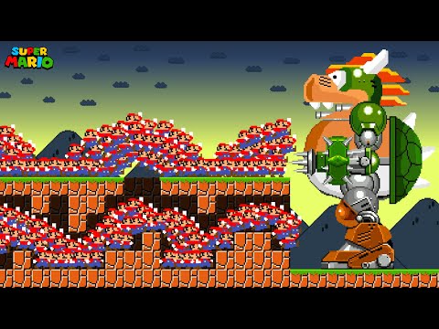 Super Mario Bros., ROBO Bowser Battles Unlimited Mario – Who Will Win?!