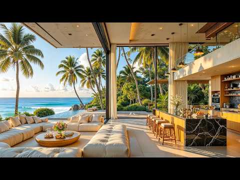 Relaxing Seaside Morning Jazz | Soothing Jazz by the Ocean for Stress Relief & Balance