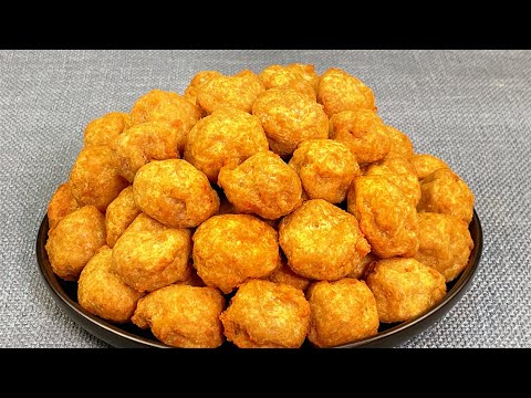 炸丸子時，切記不要放麵粉和澱粉，教你正確做法，外酥里嫩不回軟