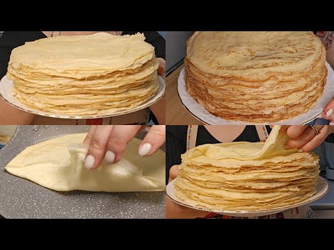 Նրբաբլիթ/1 լ կաթից 60 մեծ բլիթ (22 սմ)/հարմար են տոներին/հեշտ շրջվում են/ կարող եք փաթաթել օրեր անց/