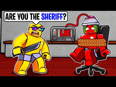 Using a LIE DETECTOR in Murder Mystery Roblox