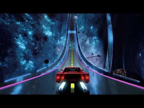 Futuristic Space Drive Screensaver 4K