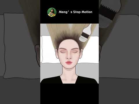 ASMR Animation | Washing Hair & Hair Dying, Relaxing Shampoo! | Meng's Stop Motion