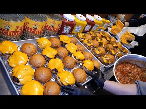 This is the king of all American Bugers! Best American fusion style cheeseburger /Korean street food