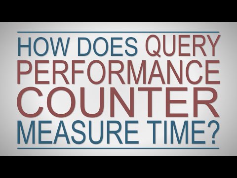 How does QueryPerformanceCounter measure time?