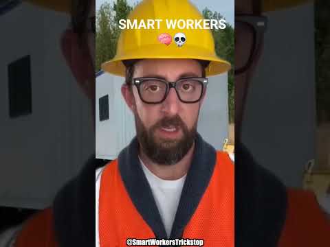 🤫💀Smart Workers Tricks | Hard Tips #shorts #short #construction #respect #funny