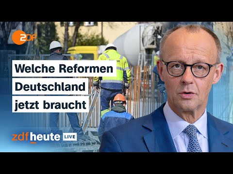 Deutschland in der Rezession: "Zeit drängt für alle Beteiligten" | Top-Ökonom bei ZDFheute live