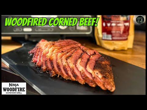 Ninja Woodfire Grill Smoked Corned Beef Brisket!  | Smokin Pecan Pellets