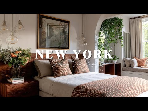 Tiny New York Apartment Makeover | Modern Parisian Tree House Interior Design Tour
