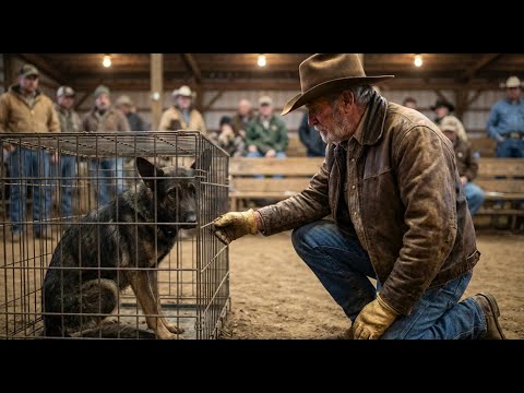 Cowboy Bought Starving German Shepherd Nobody Bid On — What Came Next Amazed The Entire Crowd