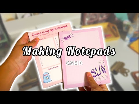 Making notepads brings me calm and presence & ASMR how to make Notepads, no talking