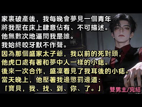 家裏破產後，我縂夢見一個青年將我壓床上肆意佔有。他無數次逼問我是誰，我始終默不作聲。因為我的死對頭盛家少爺，他虎口有和夢中人一樣小痣。後來盛凜看見了我耳後。當晚他壓著我：「寶貝，我、找、到、你、了。」