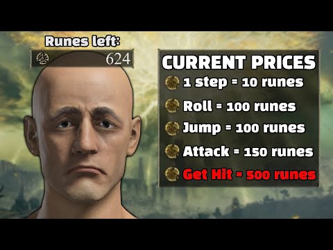 Elden Ring but everything I do costs me progressively more runes