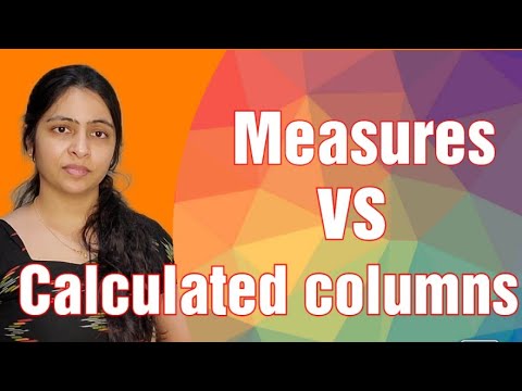 Measures vs Calculated Columns in Power BI | Power BI tutorial for beginners