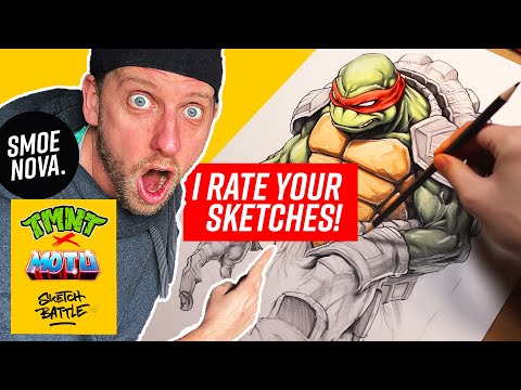 I paint the best TURTLES vs. MASTERS graffiti sketch to a wall!
