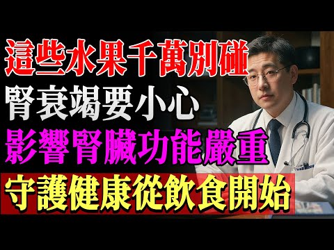 如何有效保護腎臟？內科專家分享必備4個習慣，預防腎功能衰退！