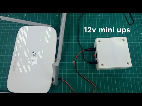 How to make 12v ups for wifi router || diy ups for wifi router