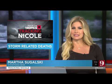 WFTV Tonight Newscast in Orlando, FL featuring impact of Hurricane Nicole