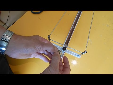 Homemade bowstring maker.