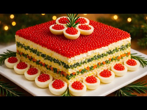 НОВОГОДНИЙ Шедевр ВОСТОРГ! ШИКАРНАЯ ЗАКУСКА на ПРАЗДНИЧНЫЙ СТОЛ за 10 минут !ПОНРАВИТСЯ ВСЕМ!