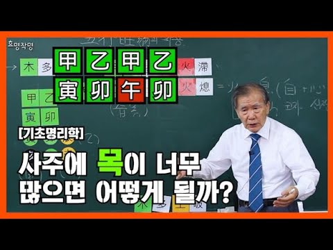 27강 사주에 목이 너무 많으면? [오행 왕약의 작용:🌳]