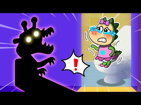 😱  Sparkle and the Spooky Bathroom 🚽 Learn to be Brave 🔥 Fire Spike Kids Stories