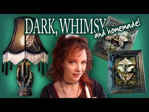 I made DARK ACADEMIA home decor out of junk