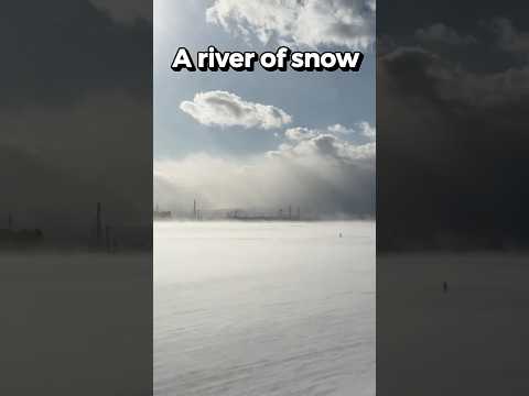 Beautiful ‘River of snow’ in Japan🇯🇵 #shorts