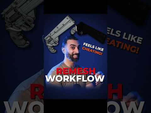 Why 3D Artists Use Remesh for Texture Baking! #blender #3dmodeling #gamedev