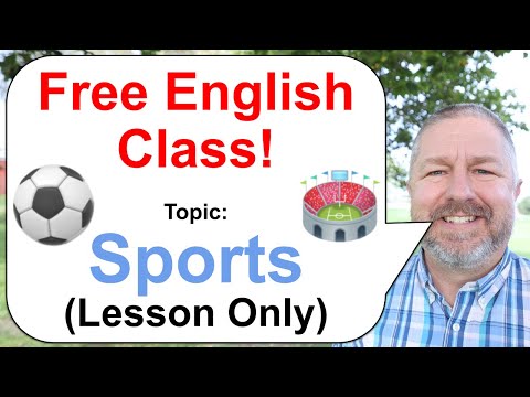 Free English Class! Topic: Sports! ⚽🏅🏐 (Lesson Only)