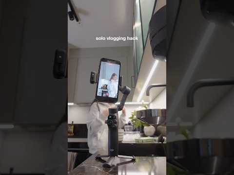 Easiest way to film iPhone vlogs hands free 🎥📱 #iphone #iphonetips #tech #techaccessories #gimbal