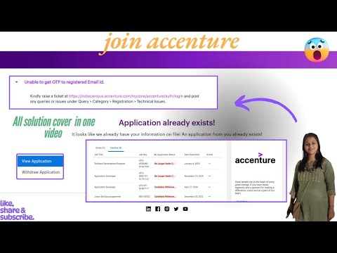(Accenture Application already exist, OTP & Forgot Password Explained)