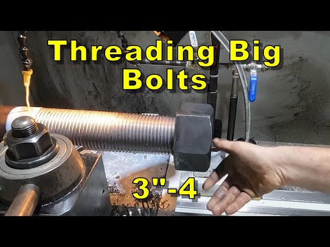 How To Make Big Bolts: Threading Heavy 3-Inch Bars For Quarry Equipment